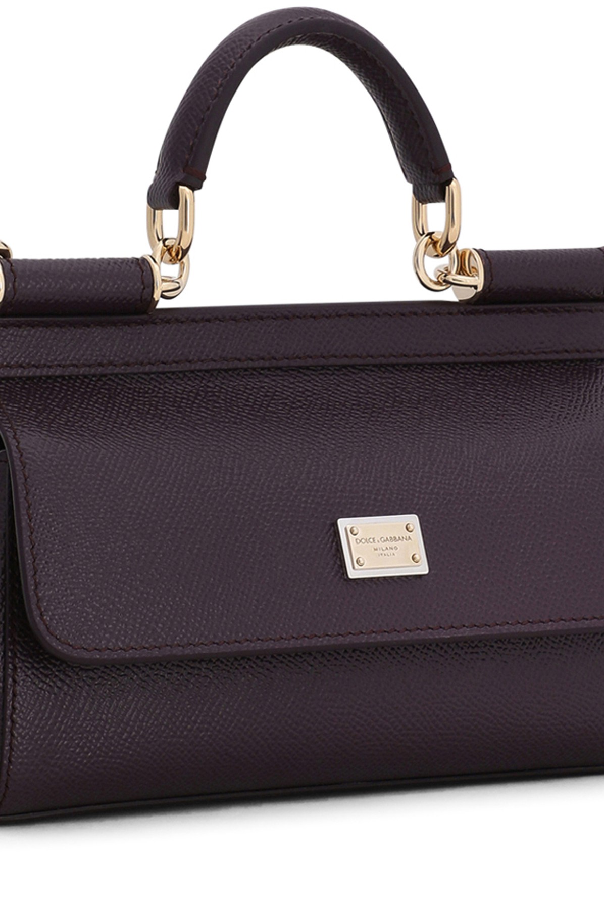 Dolce & Gabbana Small Dauphine Leather Sicily Bag - Black