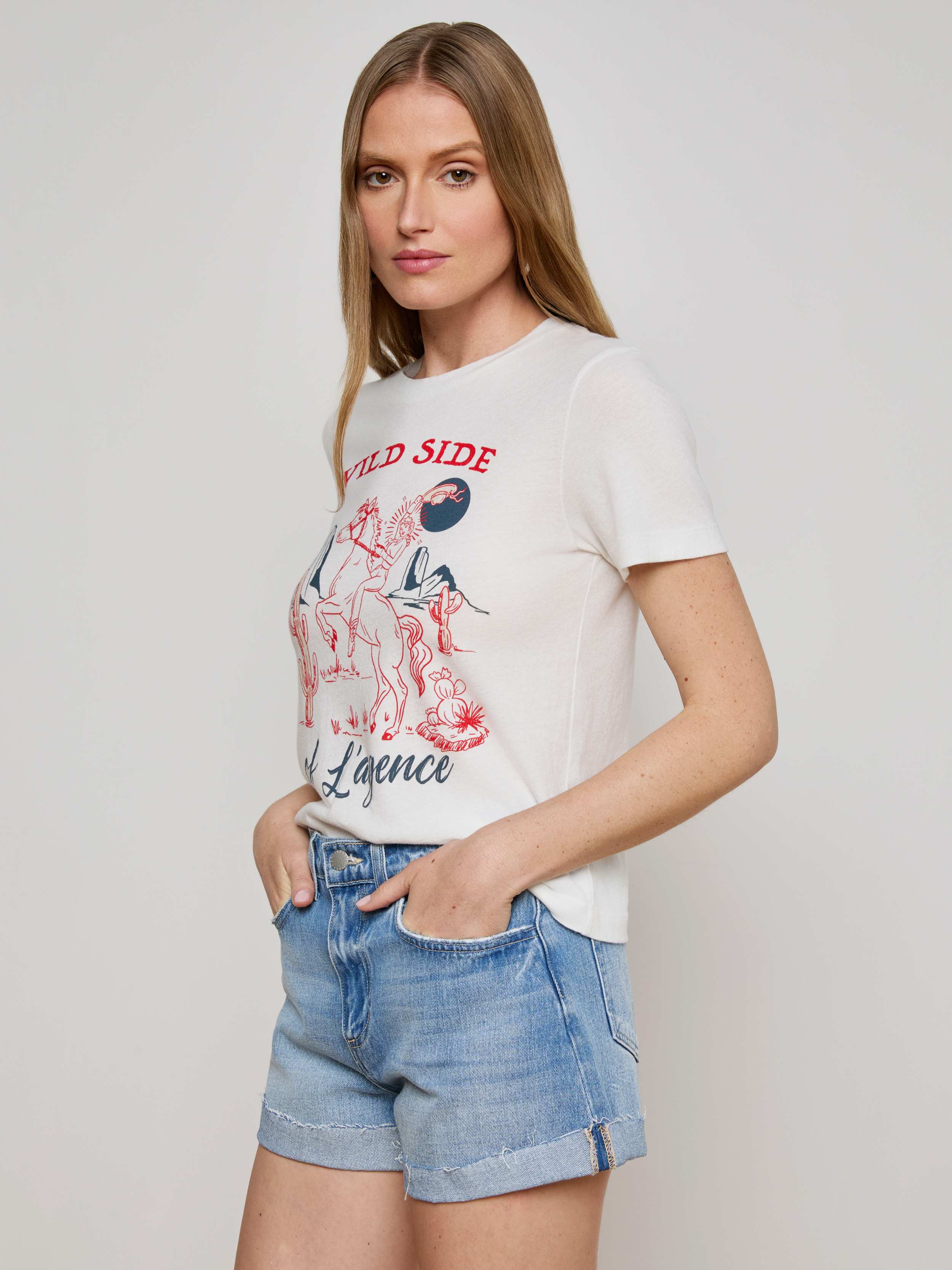 Eliza Graphic T-Shirt In White