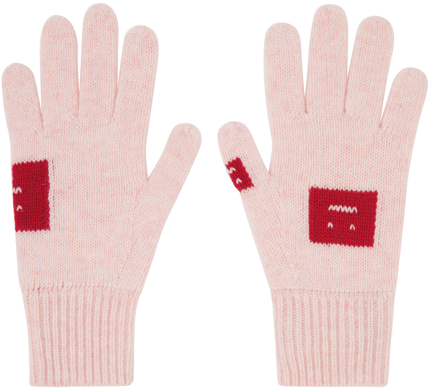 Acne Studios pink wool gloves - Realry: A global fashion sites