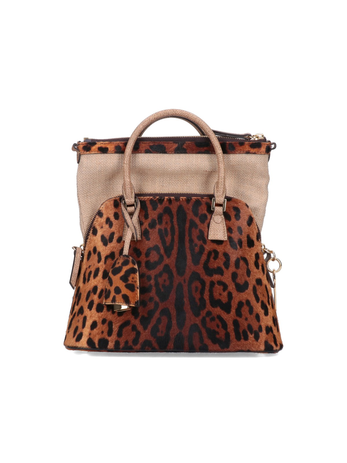 Maison Margiela Leopard-Print Tote Bag - Brown