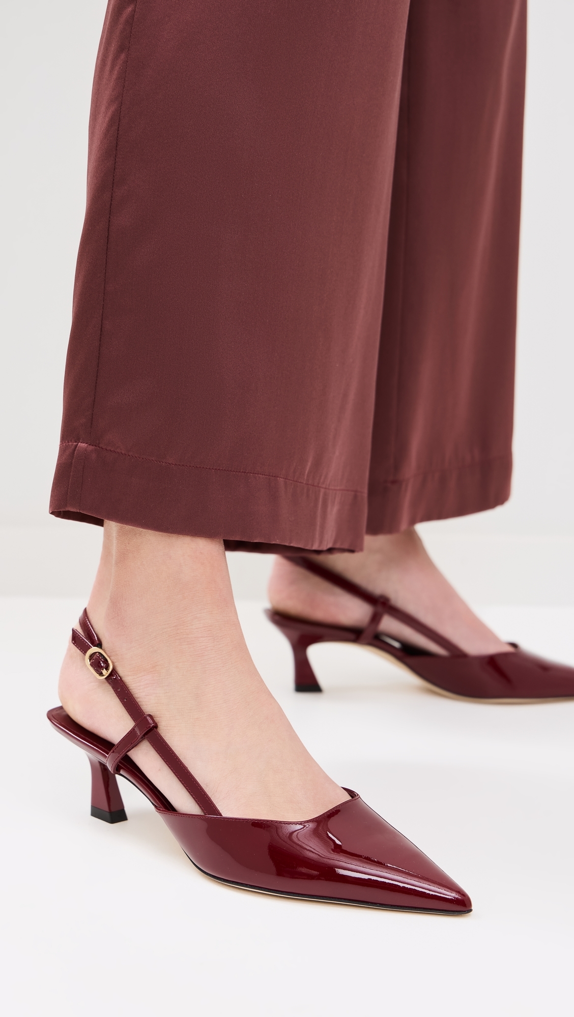 Vinnie Slingback Pumps 50mm Rosewood