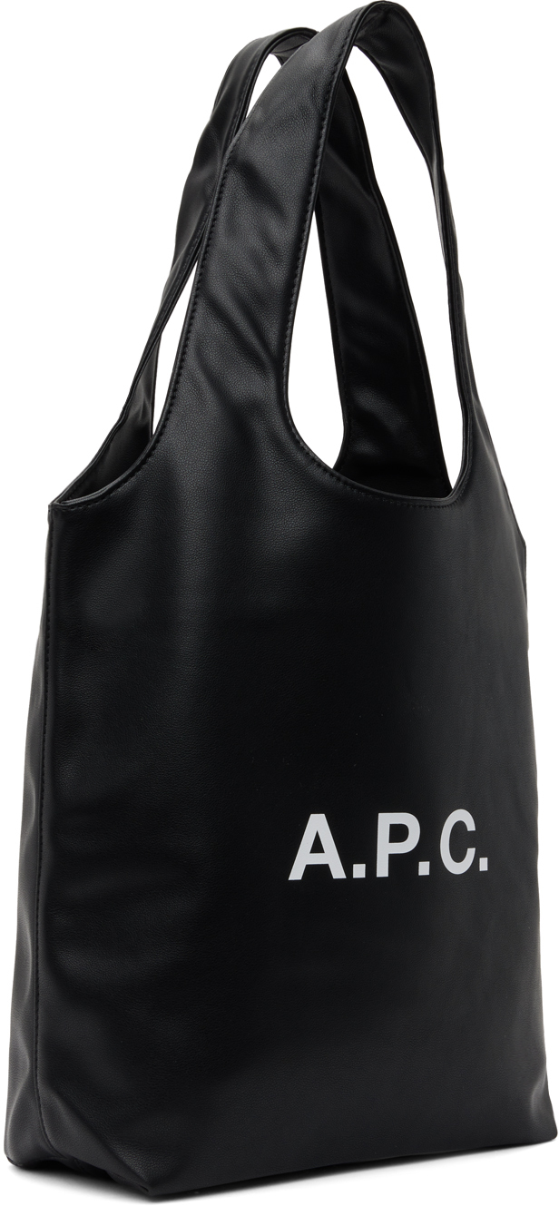 Black Ninon faux-leather tote bag, A.P.C.