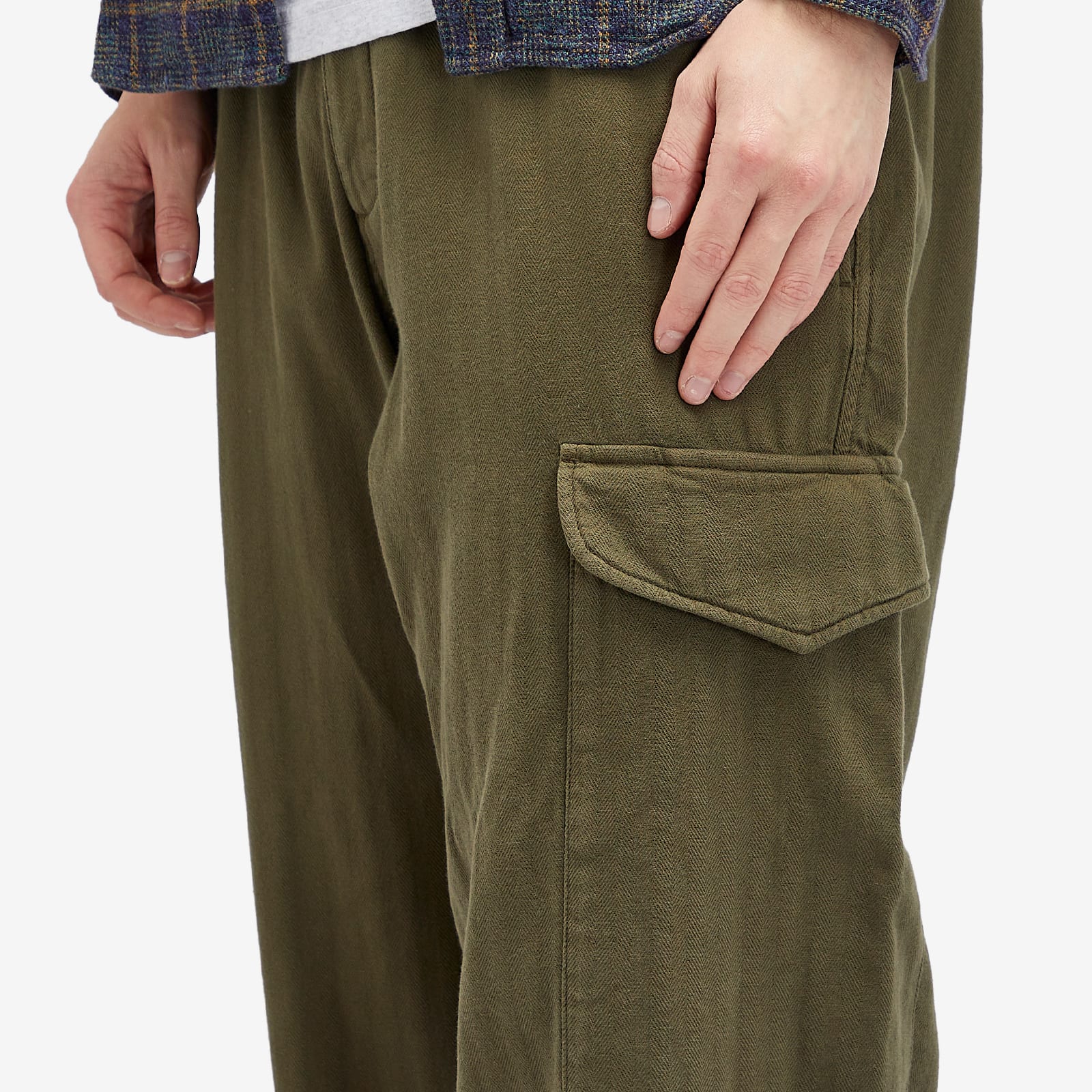 Men's Military Trousers in Olive