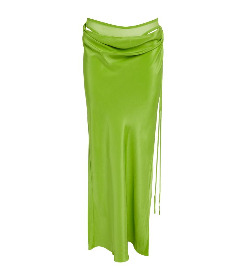 Silk Cowl Skirt