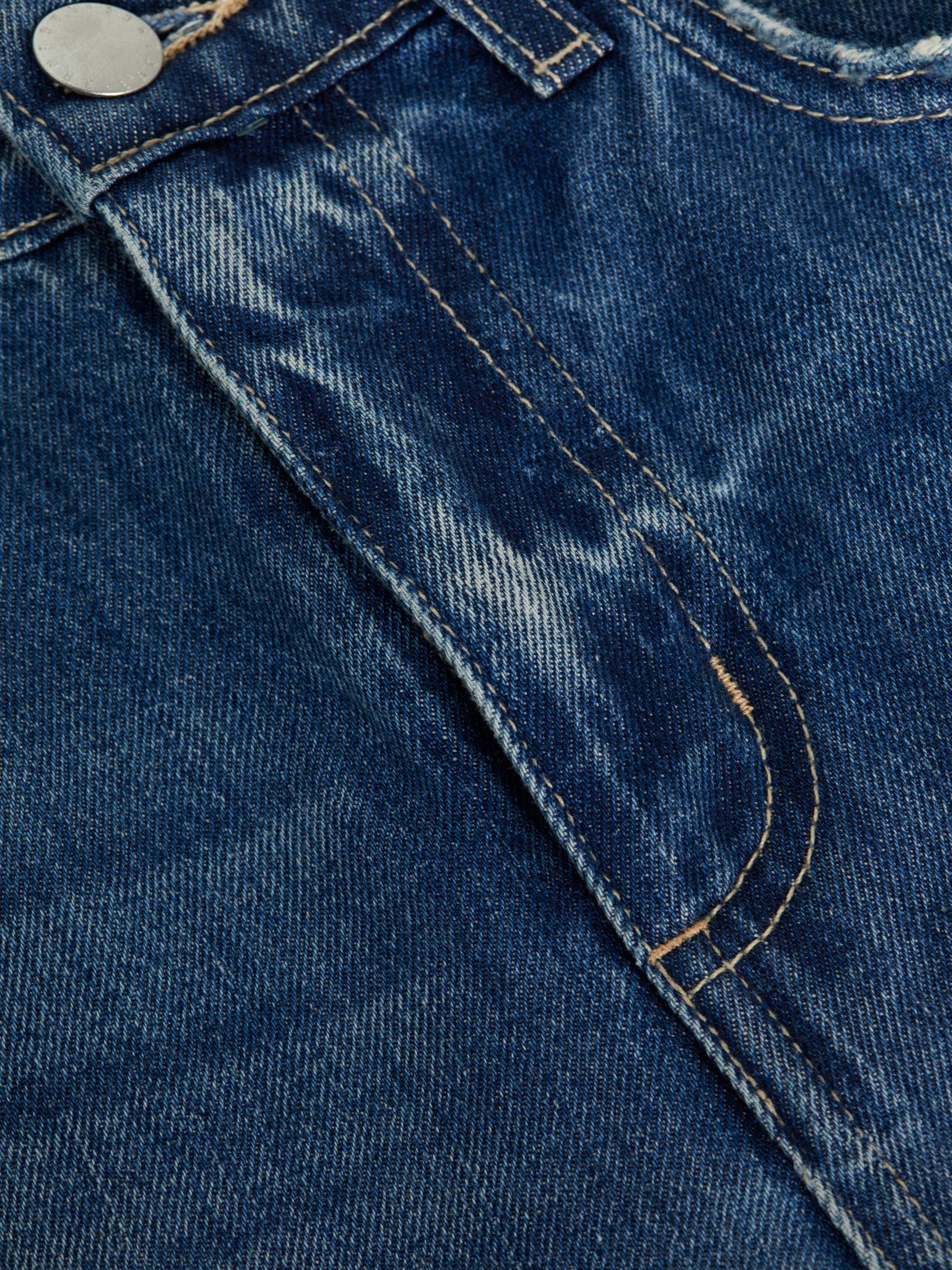 Teya Low-Rise Jean Short In Granada Destruct