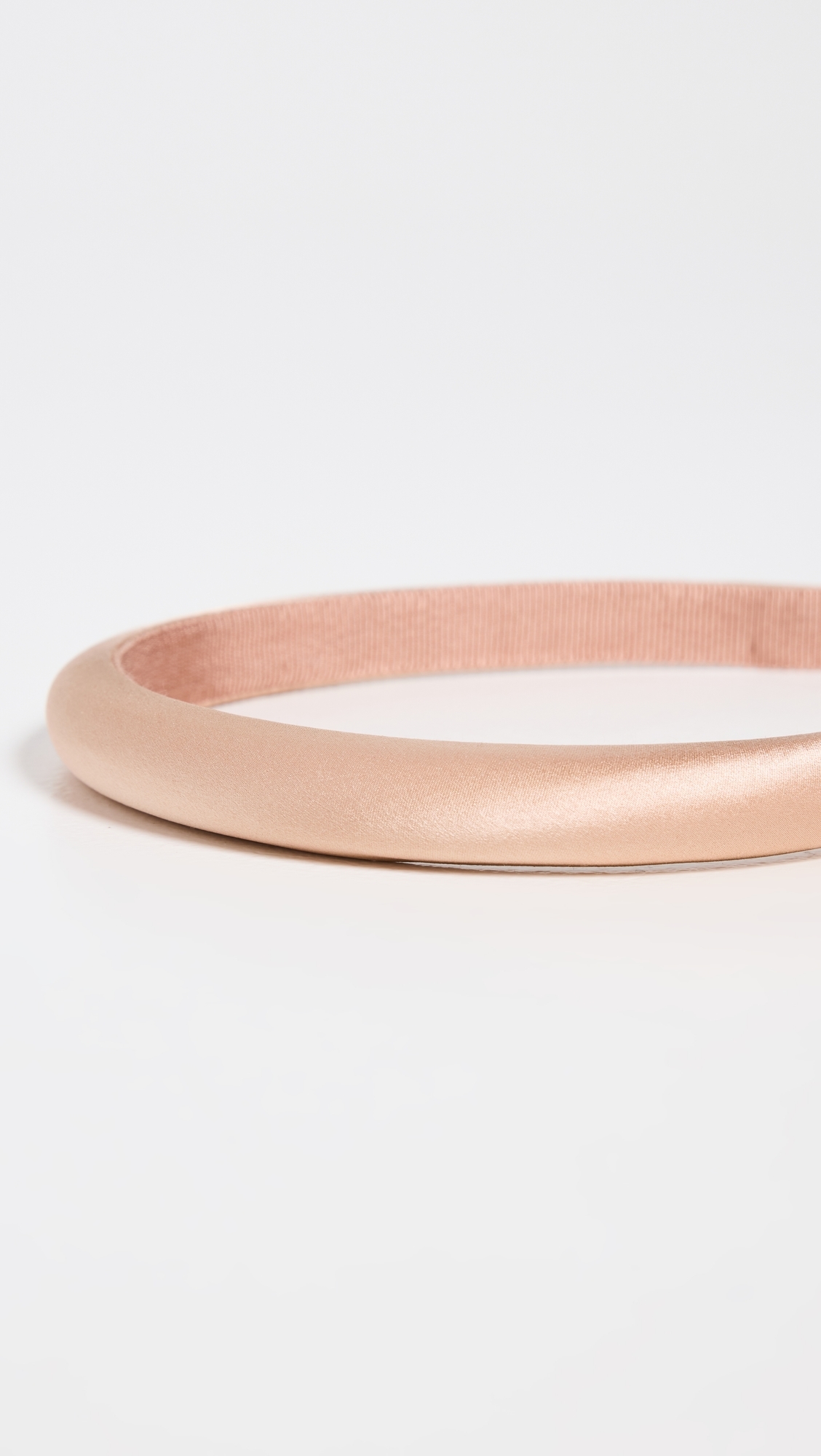 Tiana Headband in Silk Satin Almond One Size