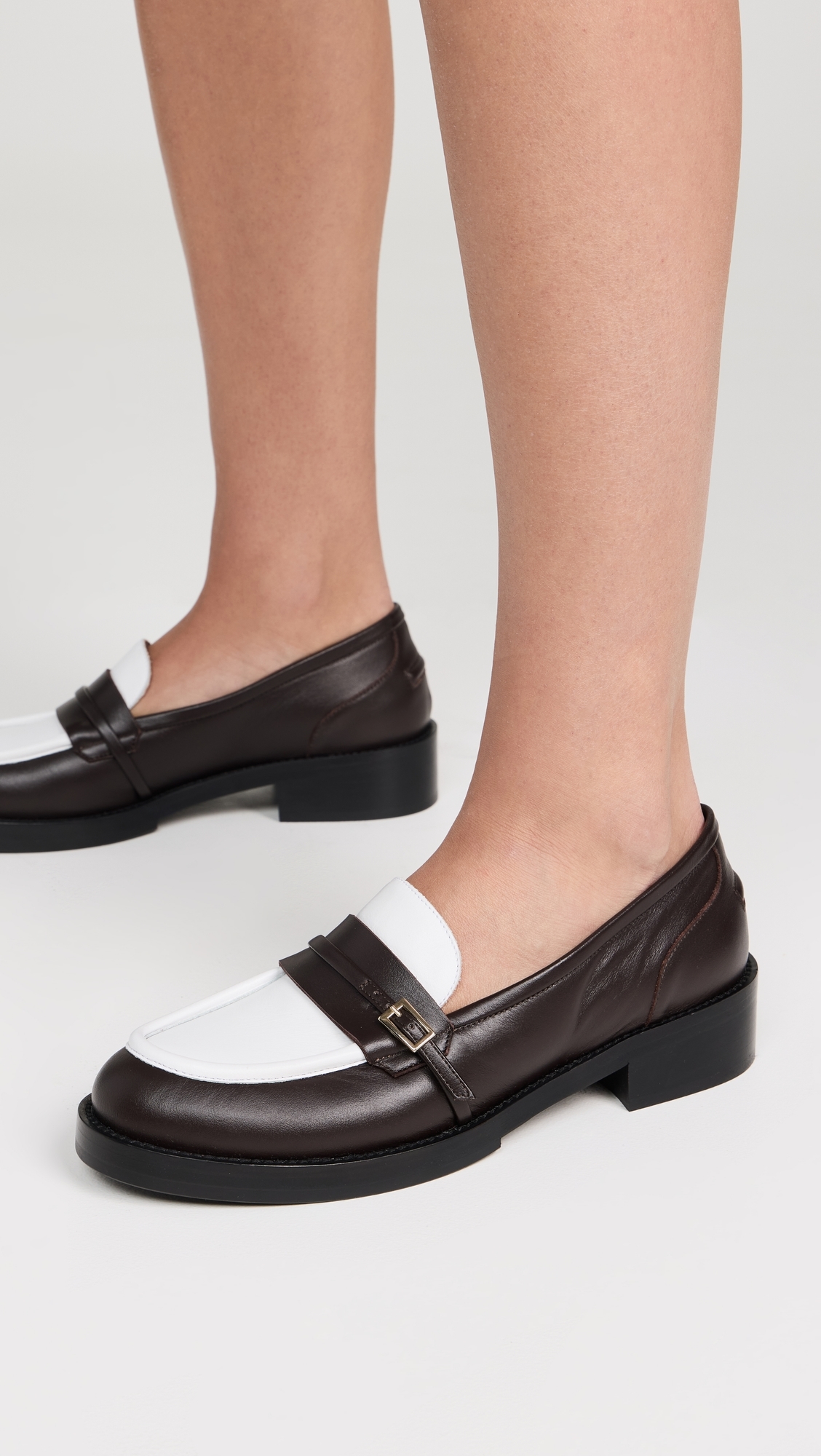 Keiona Loafers Ebony/White