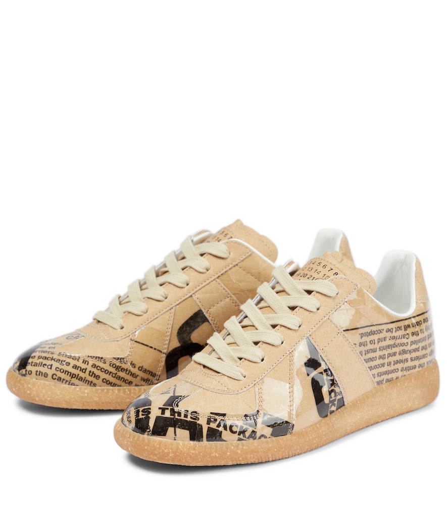 Maison Margiela Replica suede-trimmed sneakers - Realry: A global