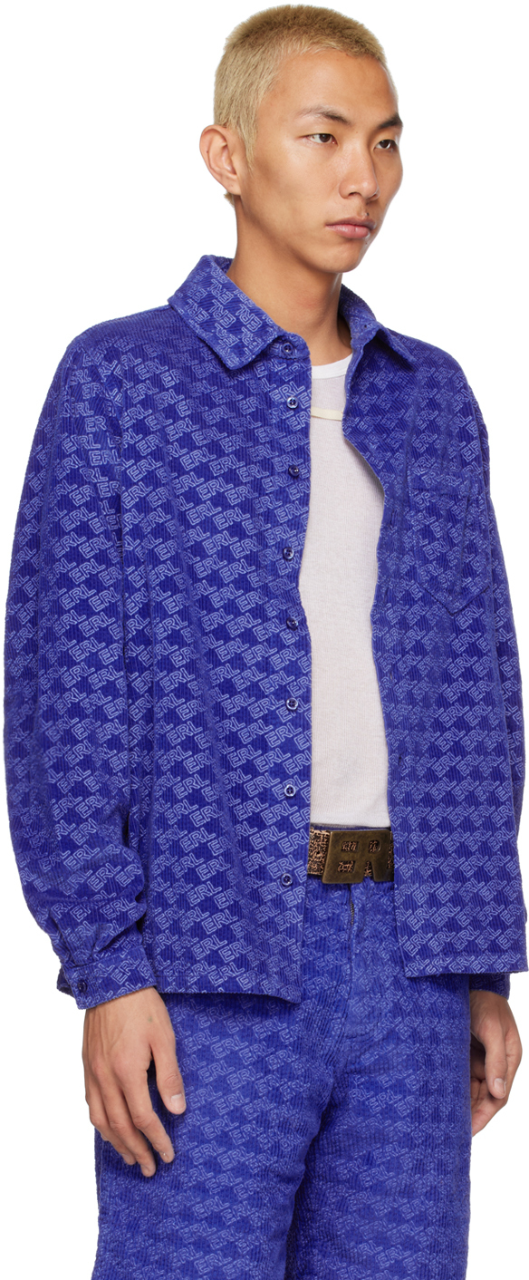 Blue print shirt