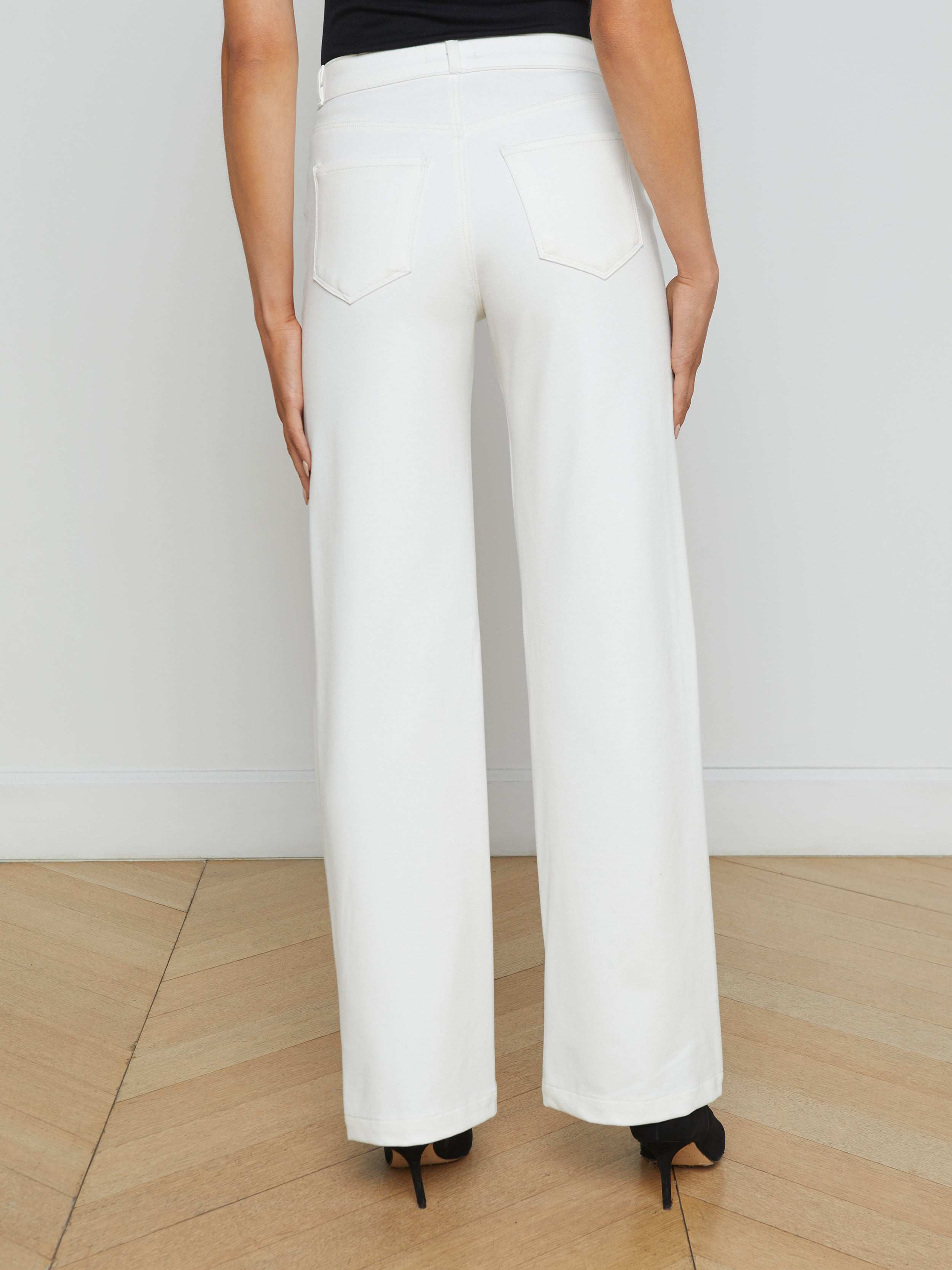 Clayton Wide-Leg Pants In Ivory