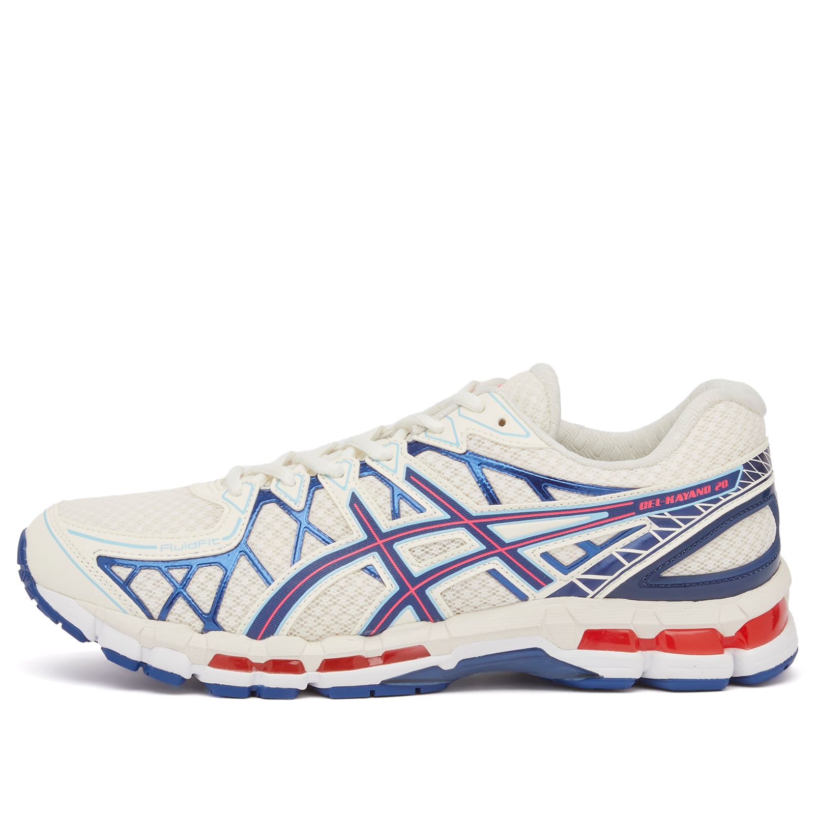 Gel-Kayano 20 in Cream/Deep Marine