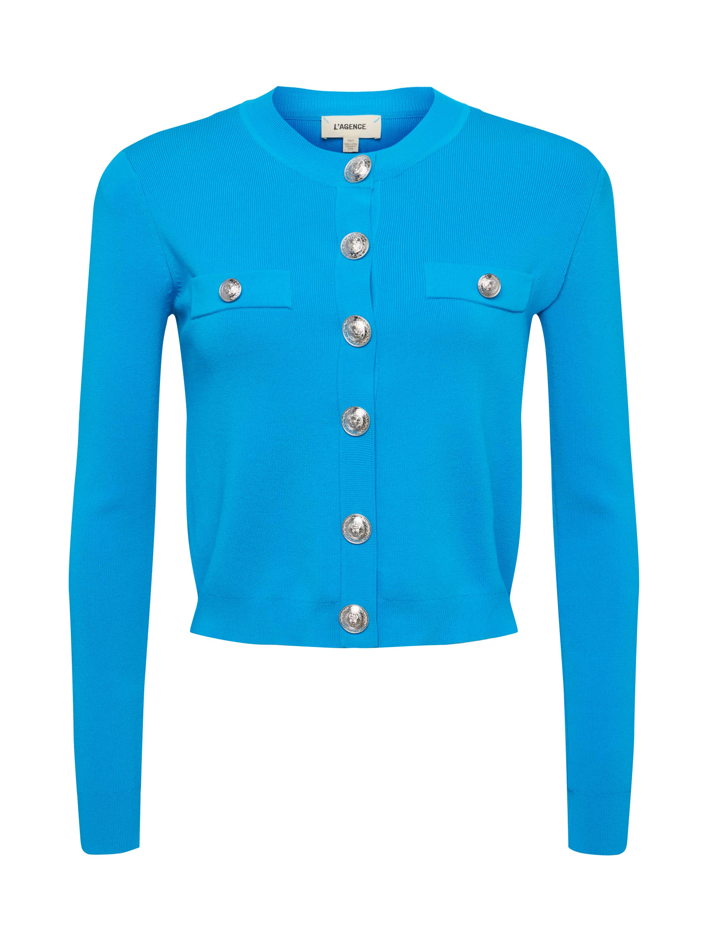 Toulouse Cardigan In Dresden Blue/nickel