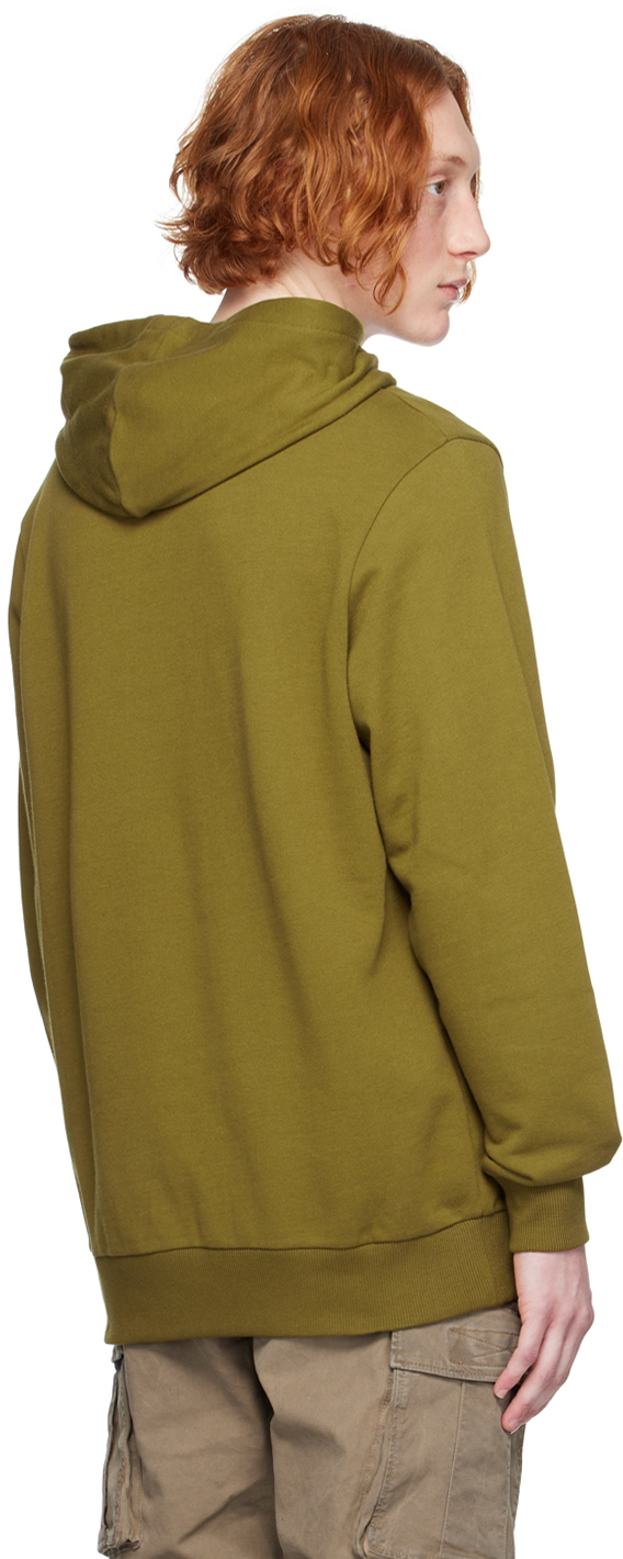 Khaki cotton hoodie