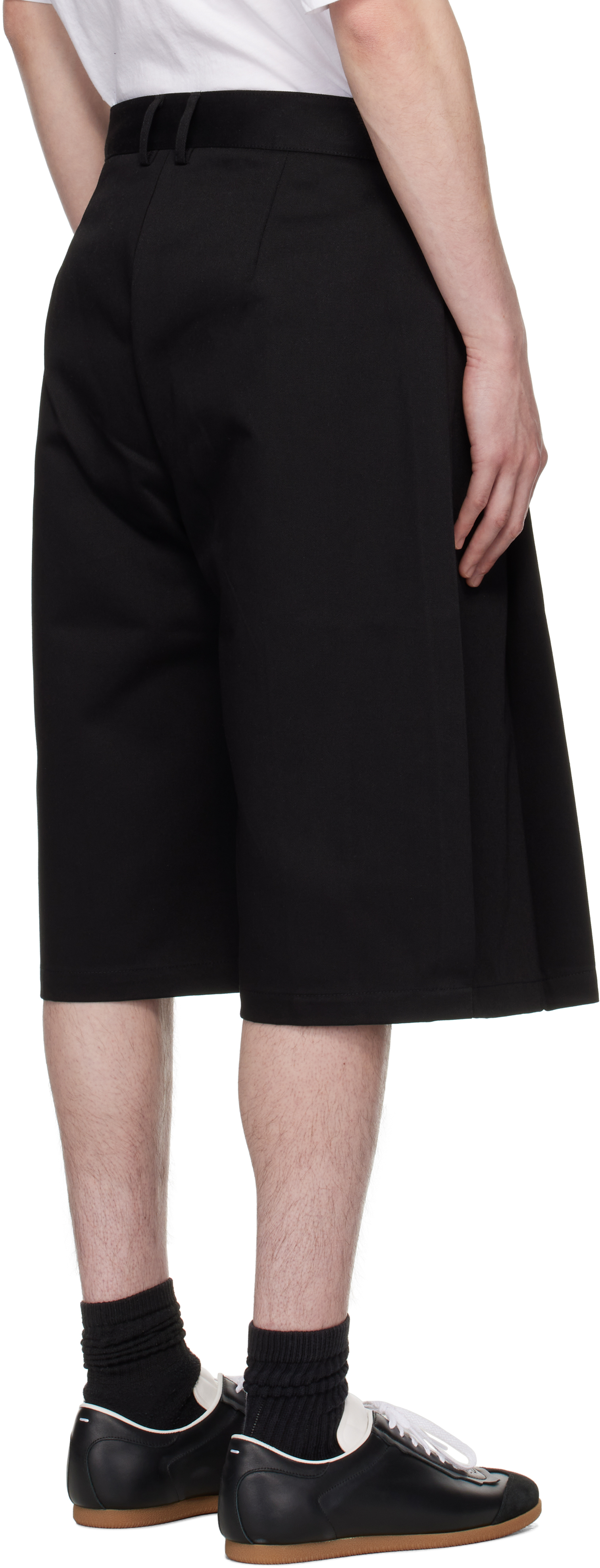 Seventh Black Bermuda Pleat Shorts
