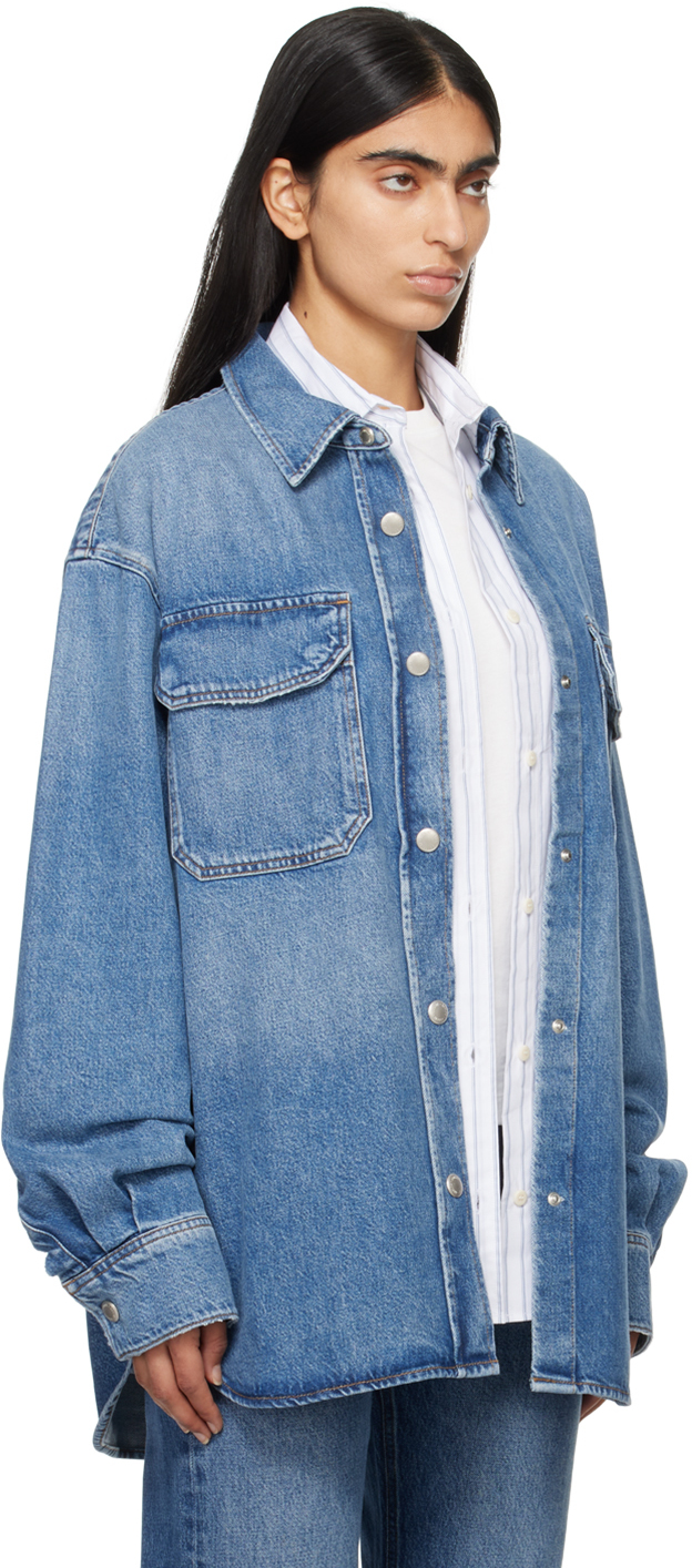 AGOLDE Blue Camryn Denim Shirt