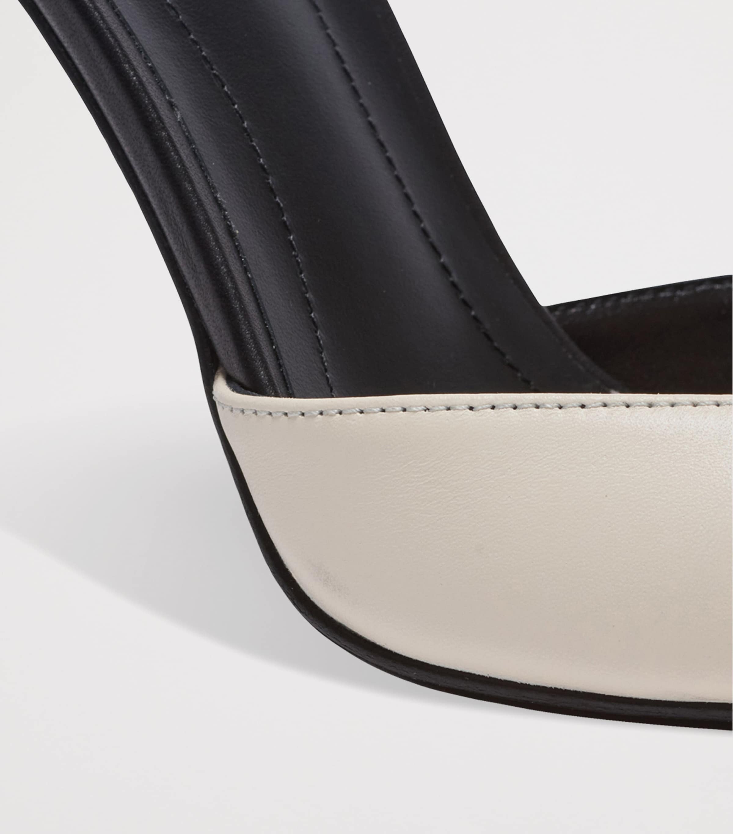 Leather Sync Heeled Mules 95