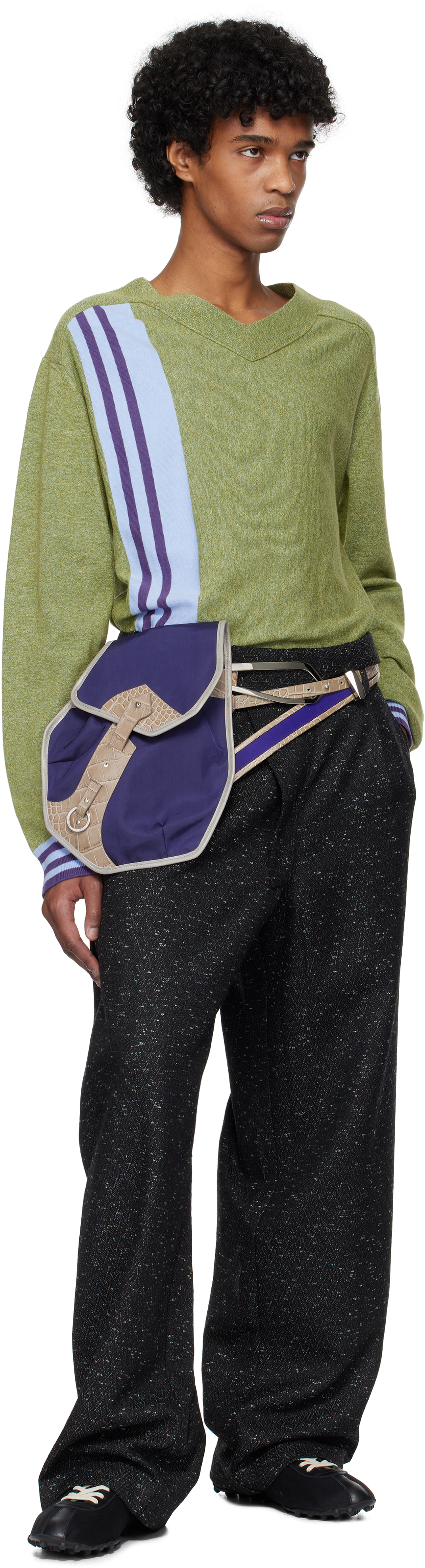 Kiko Kostadinov Black Navin Wide Trousers