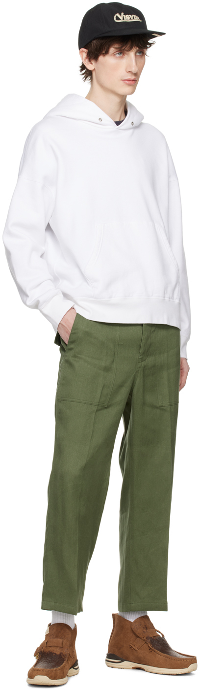 Visvim White Ultimate Jumbo SB Hoodie