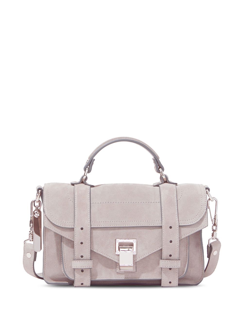 Proenza Schouler Outlet: Ps1 Tiny bag in leather - Dove Grey  Proenza  Schouler crossbody bags H00091 online at