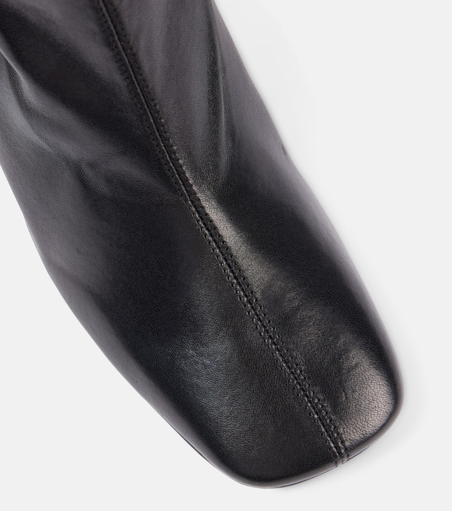 Leather ankle boots