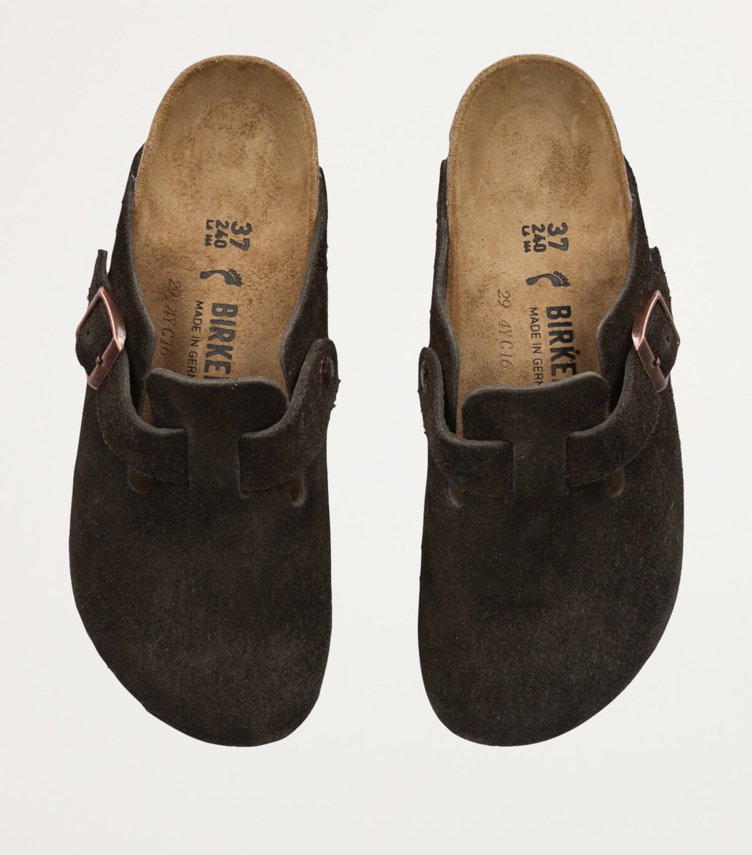 Suede Boston Clogs
