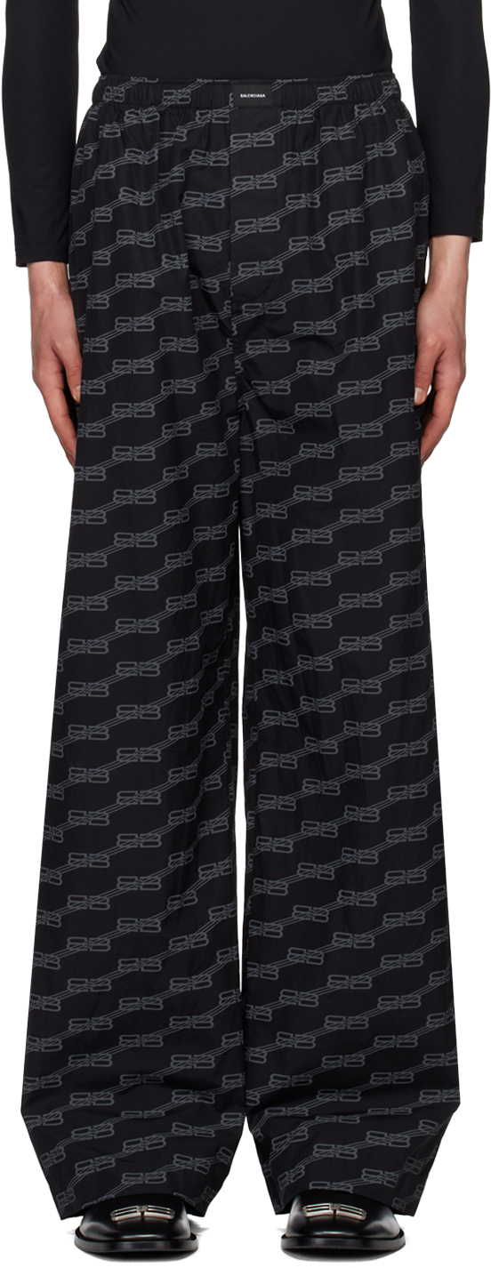 BALENCIAGA Monogram Logo Pajama Pants for Women