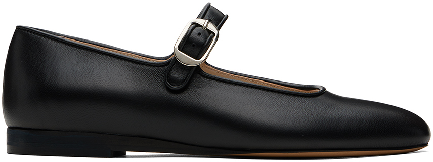 Le Monde Beryl 여성 블랙 메리제인 발레리나 플랫 슈즈 241226F118010