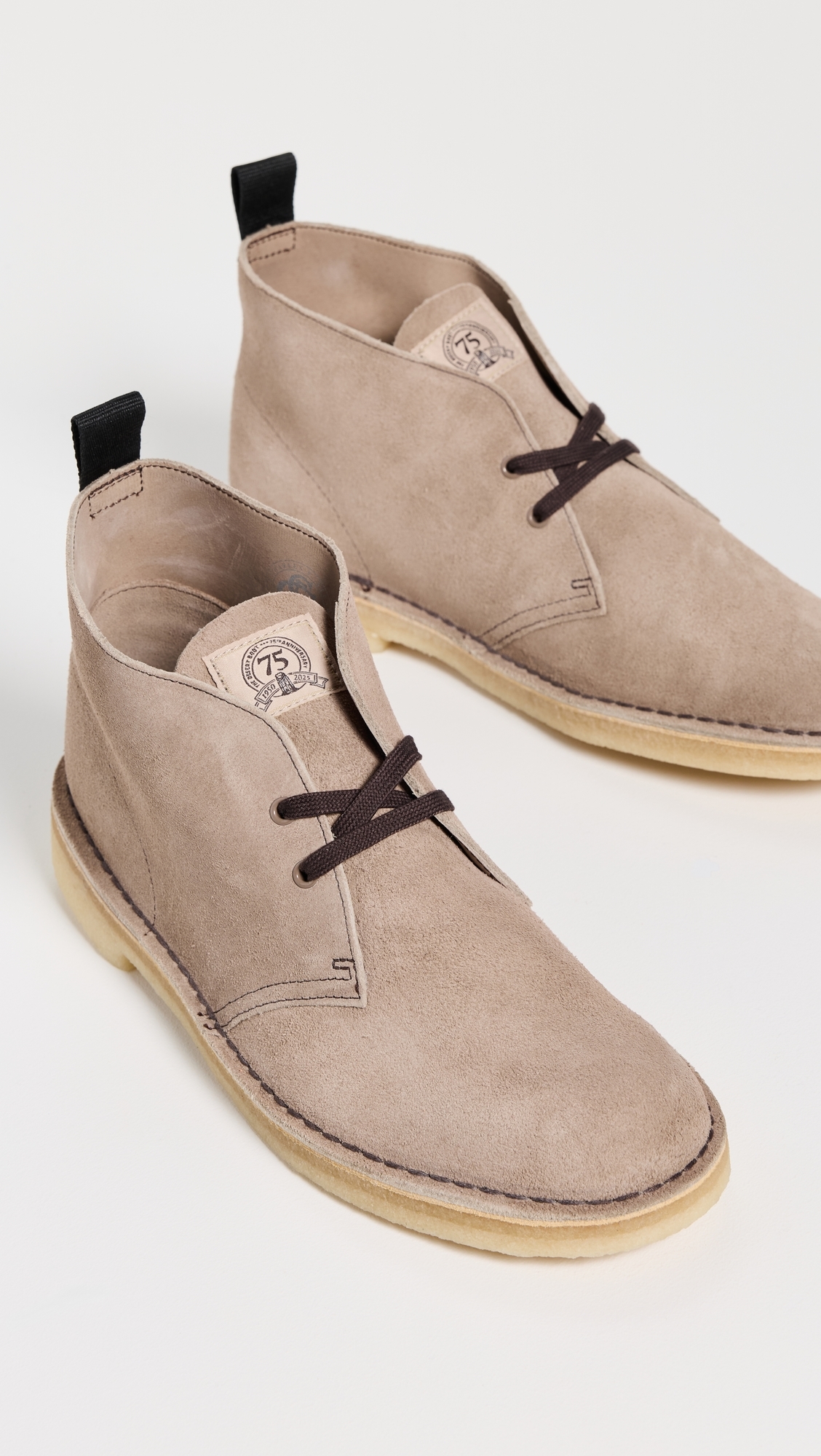 Clarks 75th Anniversary Desert Boots Wolf Suede