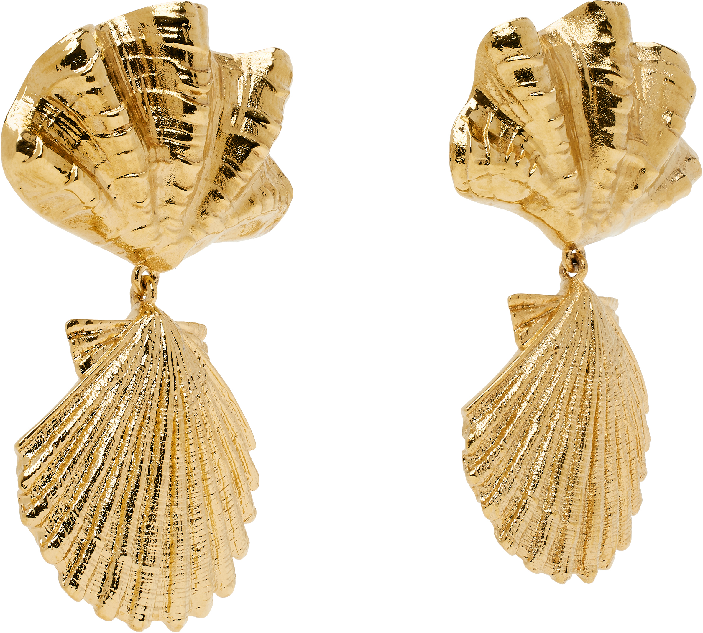 Chloé Gold 'The Chloé Shells' Earrings