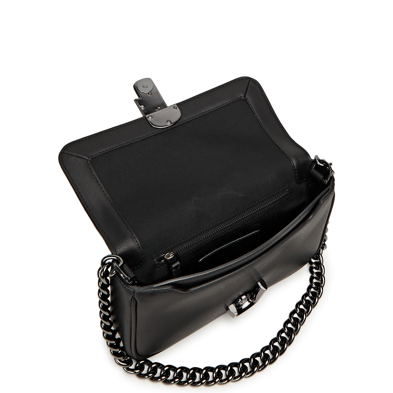 The J Marc Shoulder Bag - Nappa leather bag with flap and shoulder strap