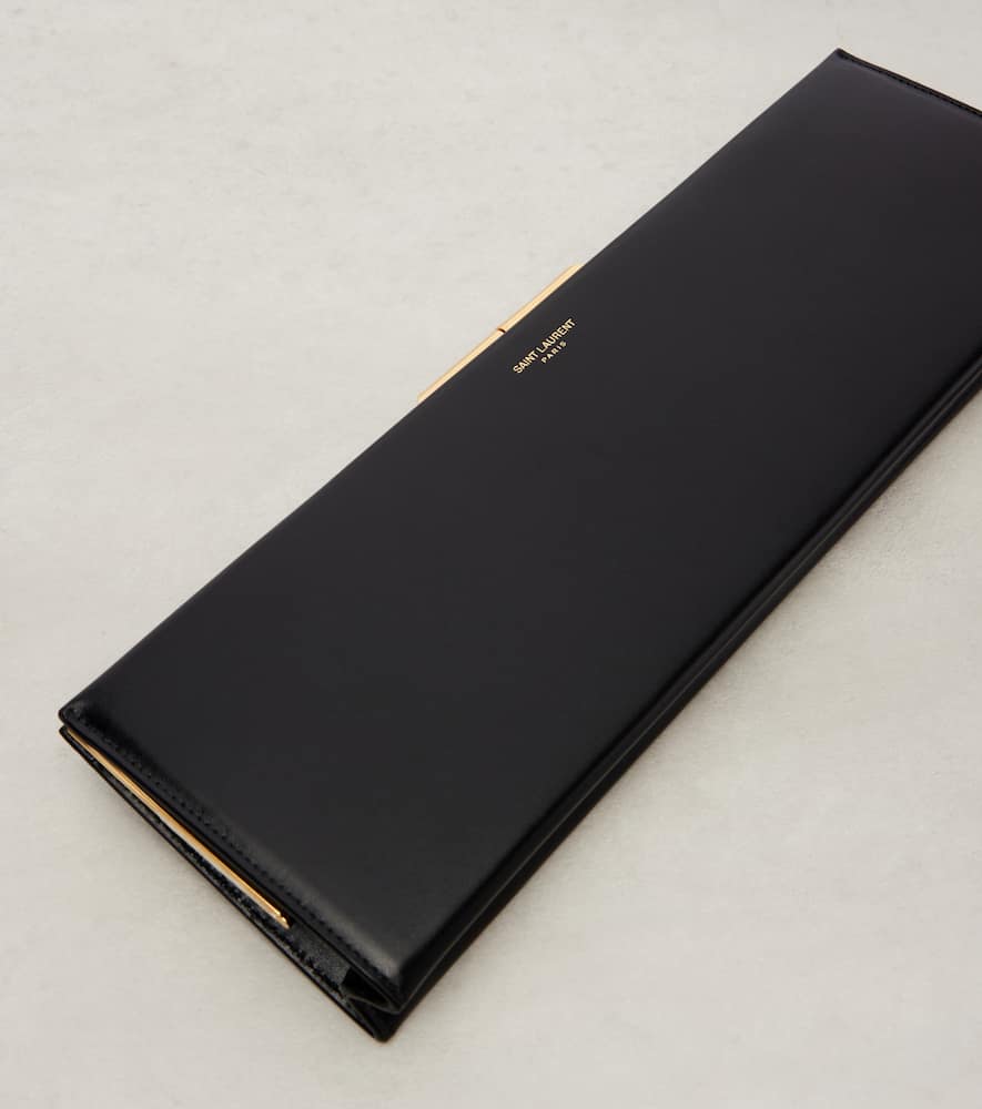 Saint Laurent Midnight Small leather clutch