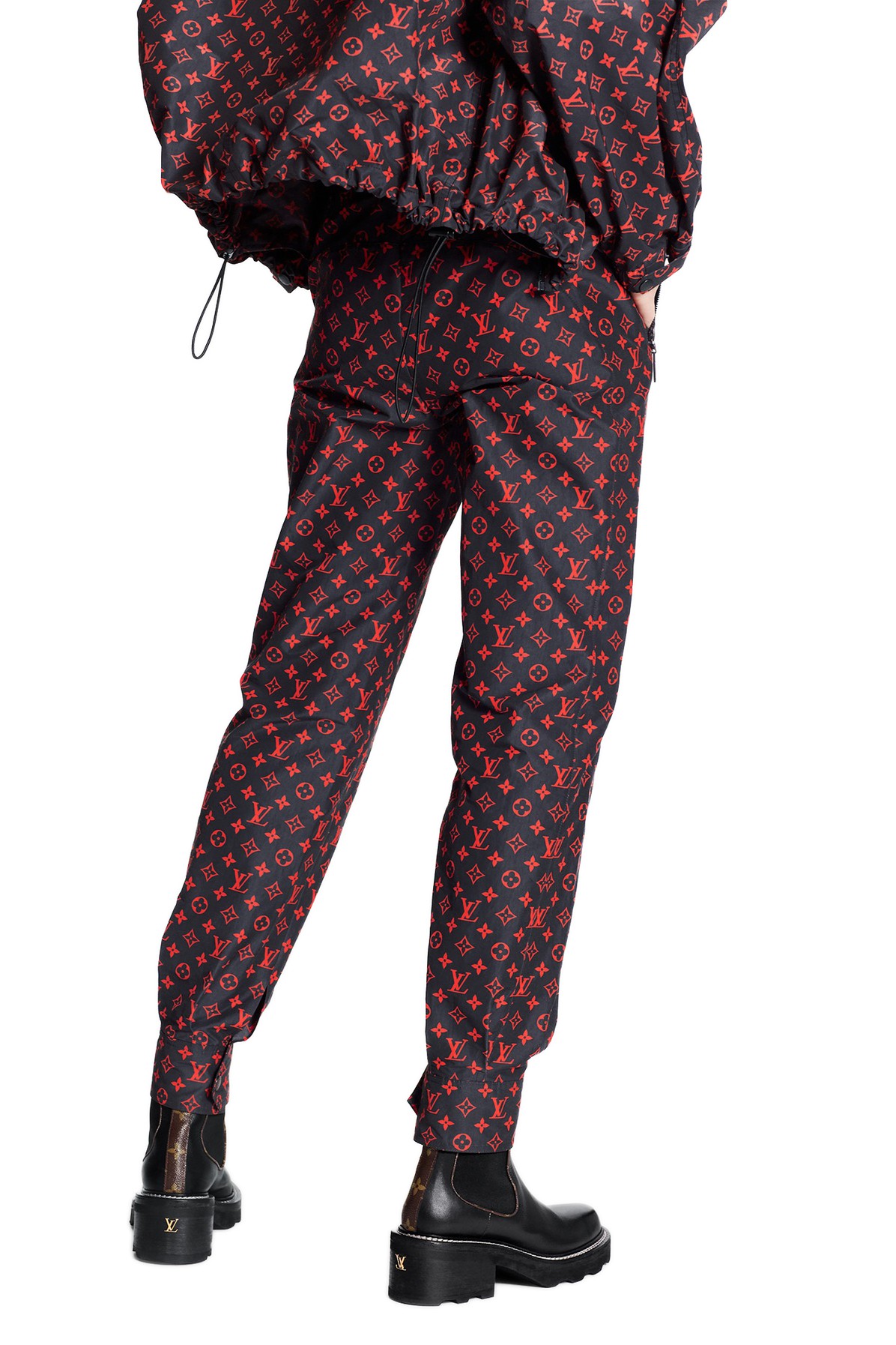 Louis Vuitton Red Monogram Jogging Pants In Technical Cotton - Realry: A  global fashion sites aggregator