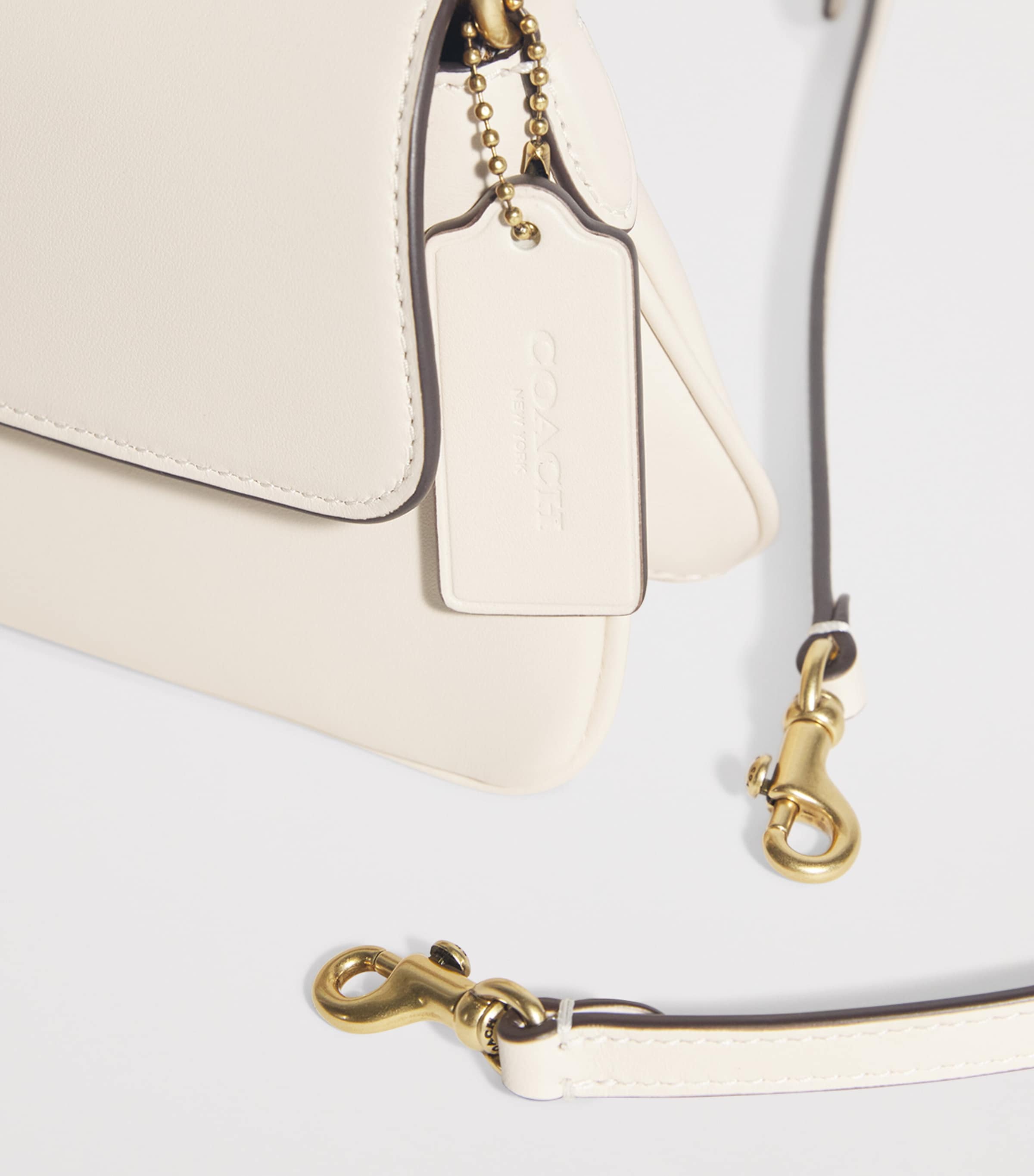 Calf Leather Jet Shoulder Bag