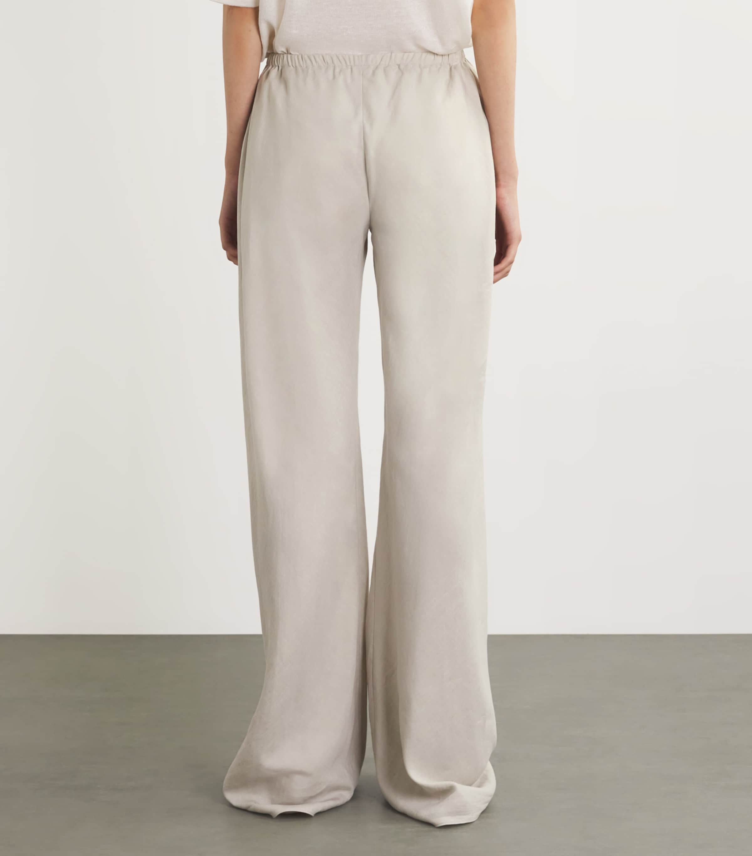 The Row Gala Silk-Linen Trousers