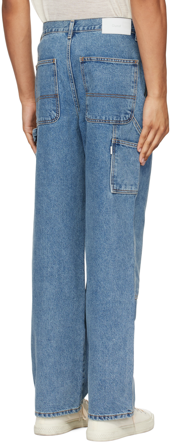 Dunst Blue Patched Carpenter Jeans