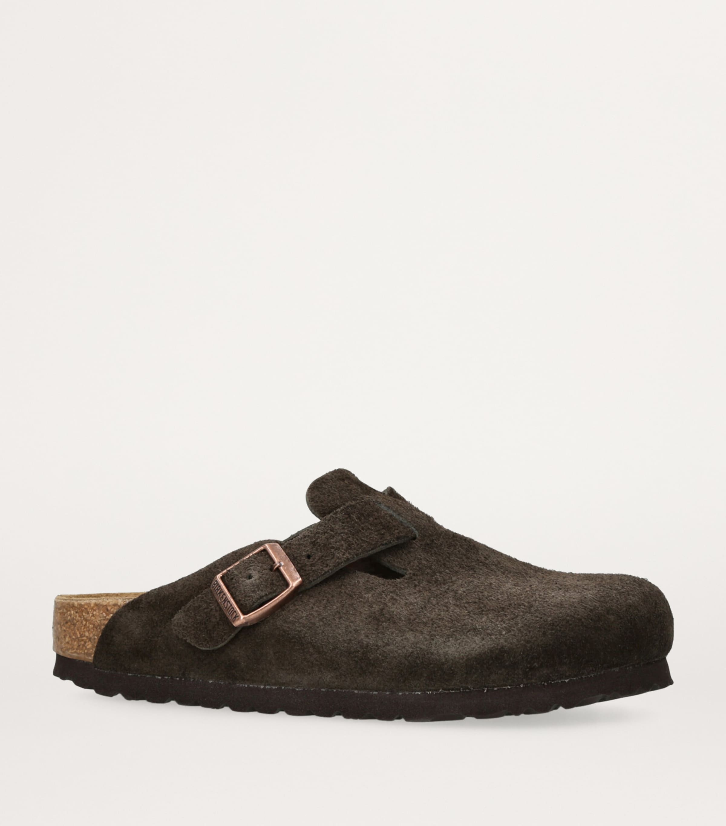 Suede Boston Clogs