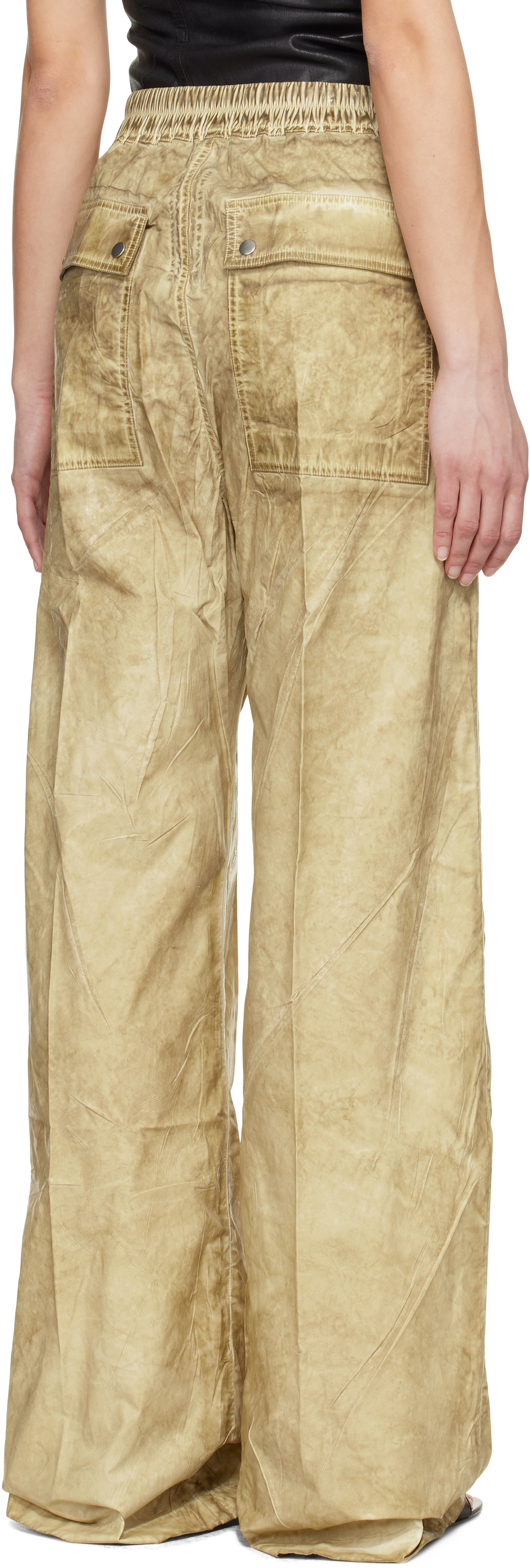 Rick Owens DRKSHDW Beige Hollywood Geth Belas Lounge Pants