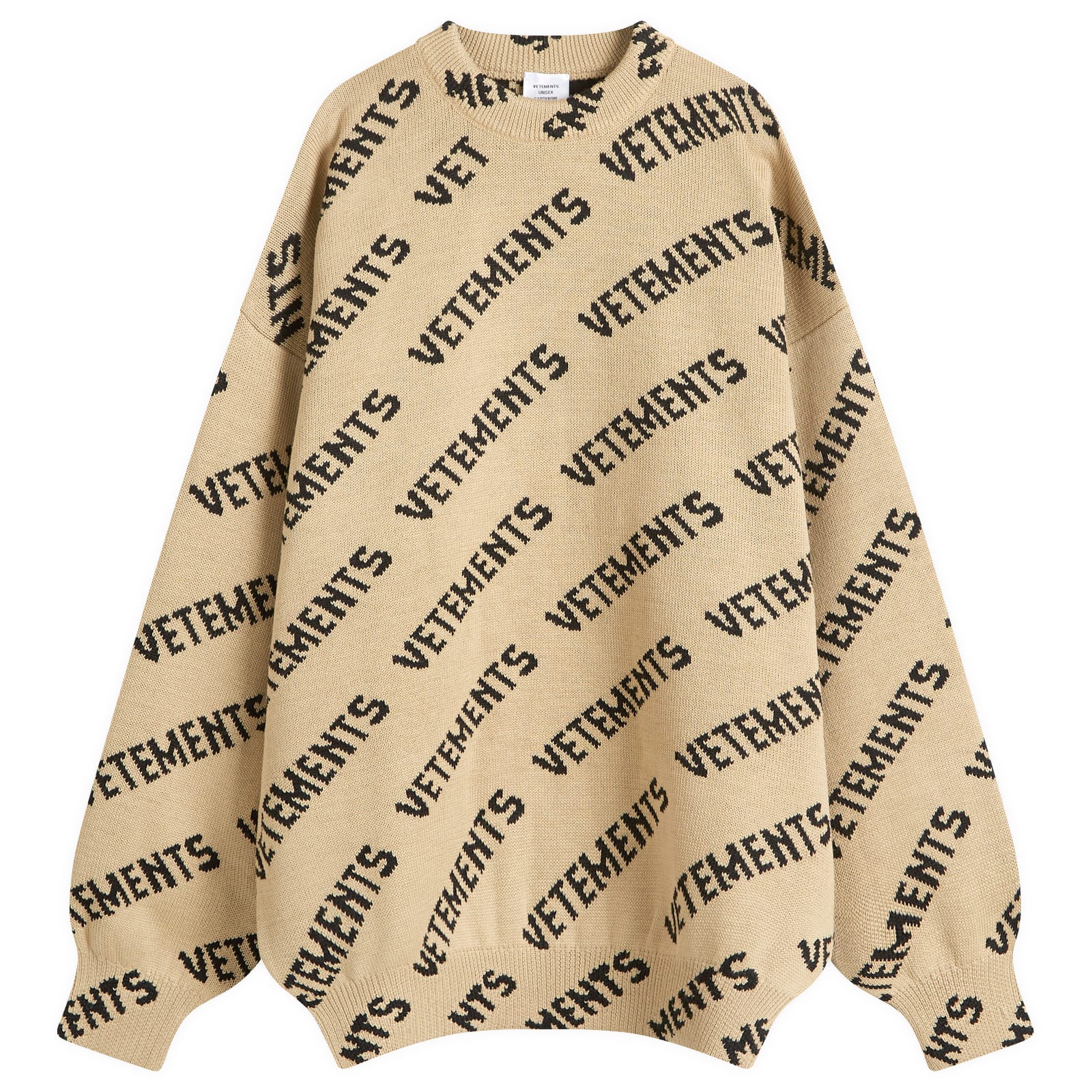 Men's Monogram Jumper in Taupe