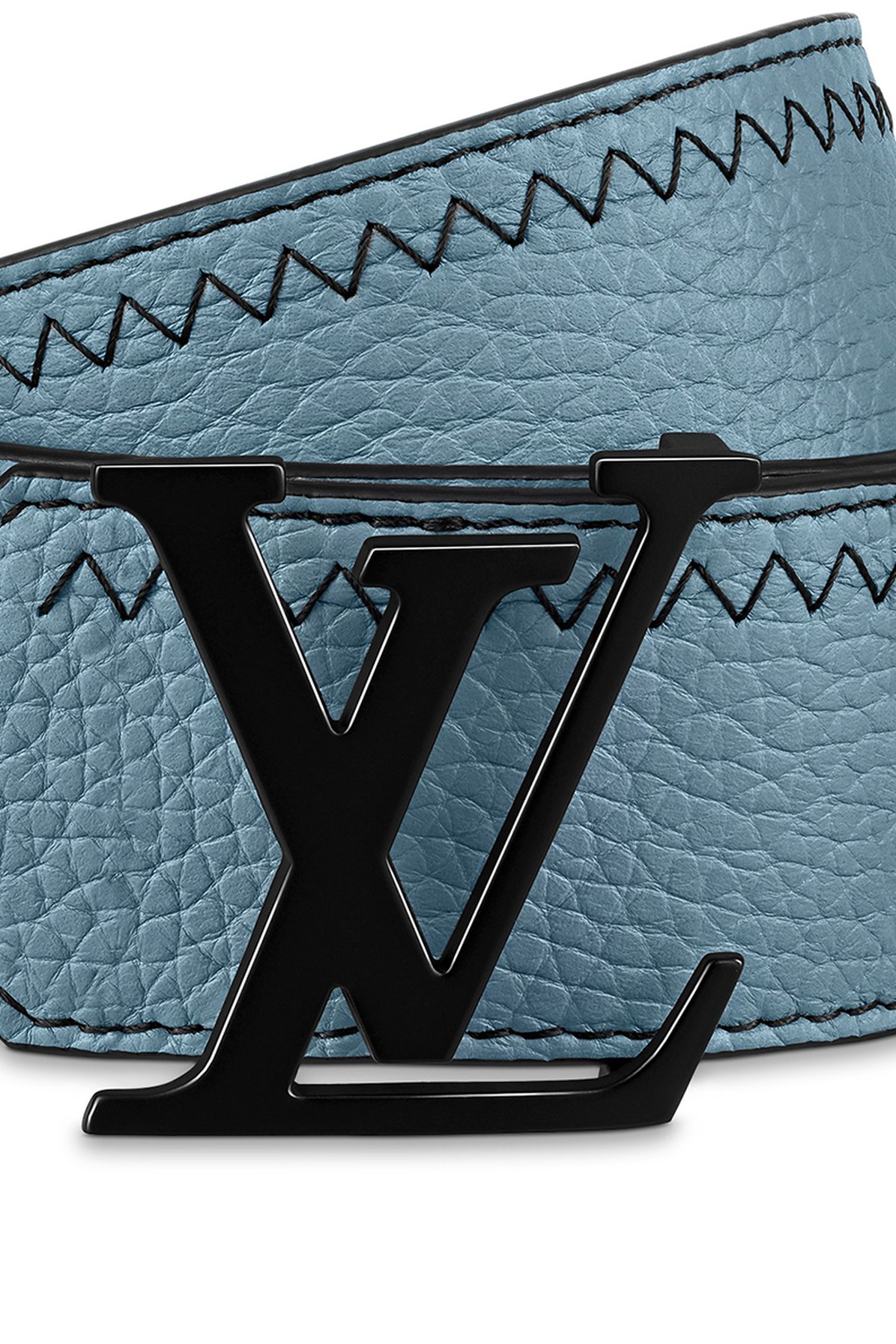 Louis Vuitton Lv Initiales Colour Blocks 40mm Reversible Belt In Gray