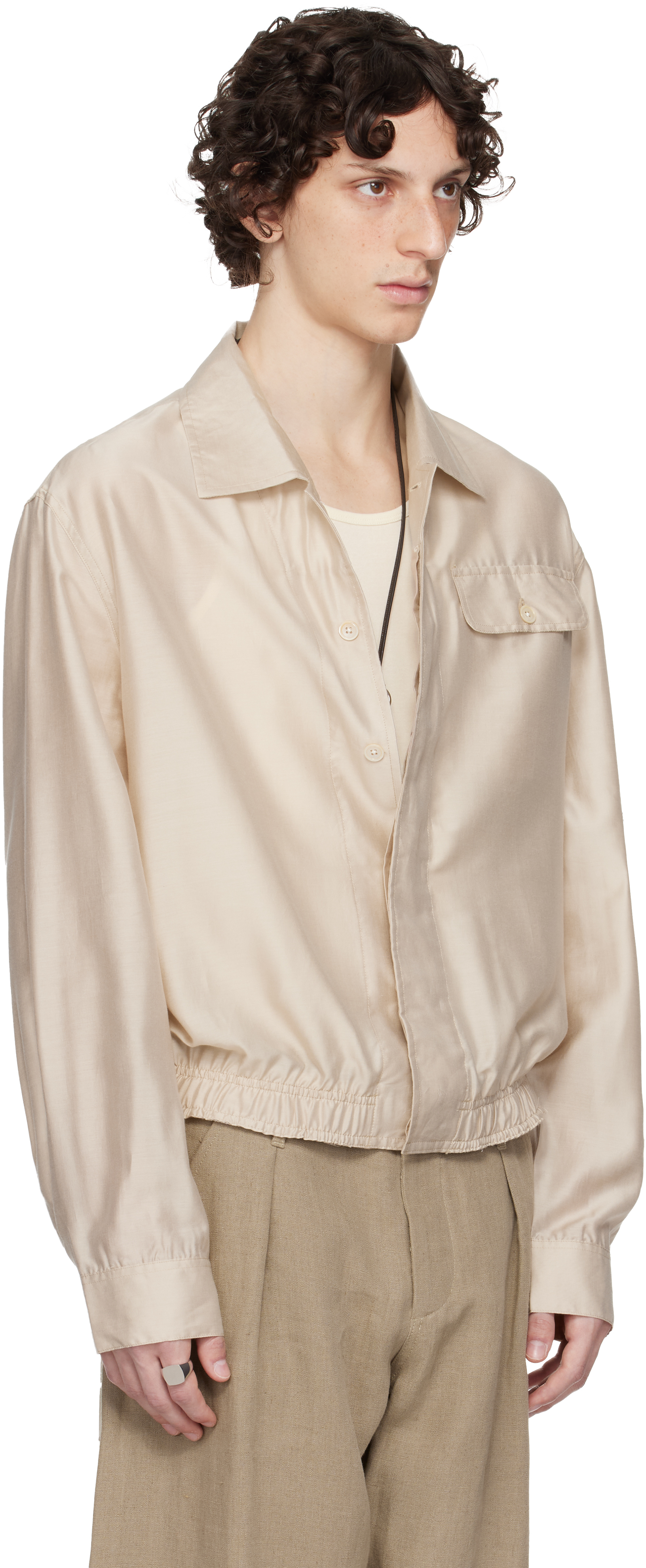 OUR LEGACY WORK SHOP Emporio Armani Beige Libero Shirt