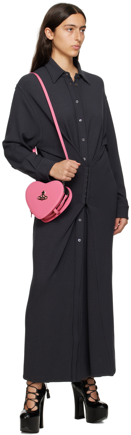 Louise Heart Crossbody Bag in PINK