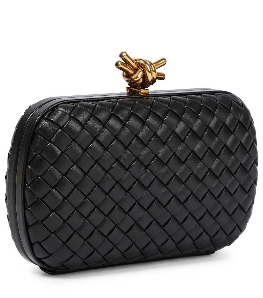 Knot Intreccio leather clutch