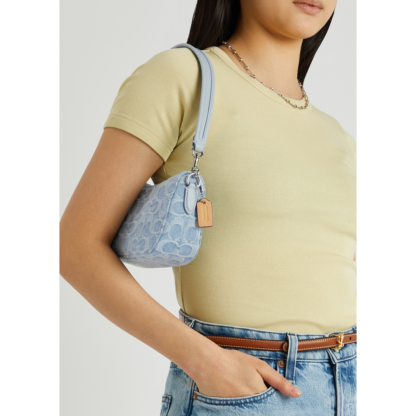 Coach Denim Swinger Shoulder Bag