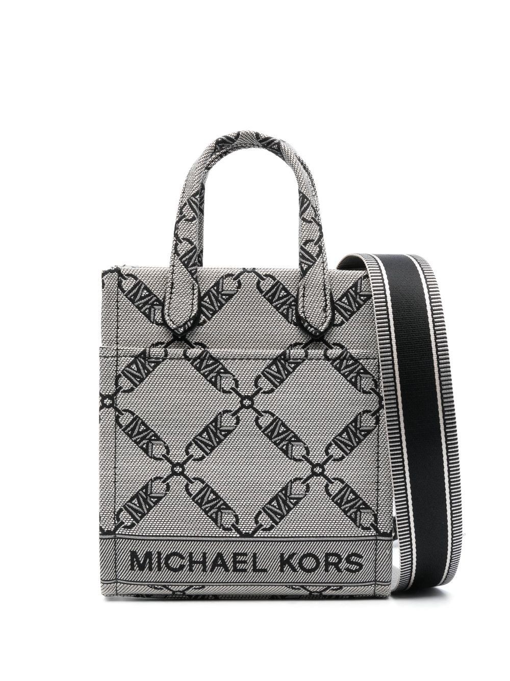 Michael Kors monogram-jacquard Tote Bag - Neutrals