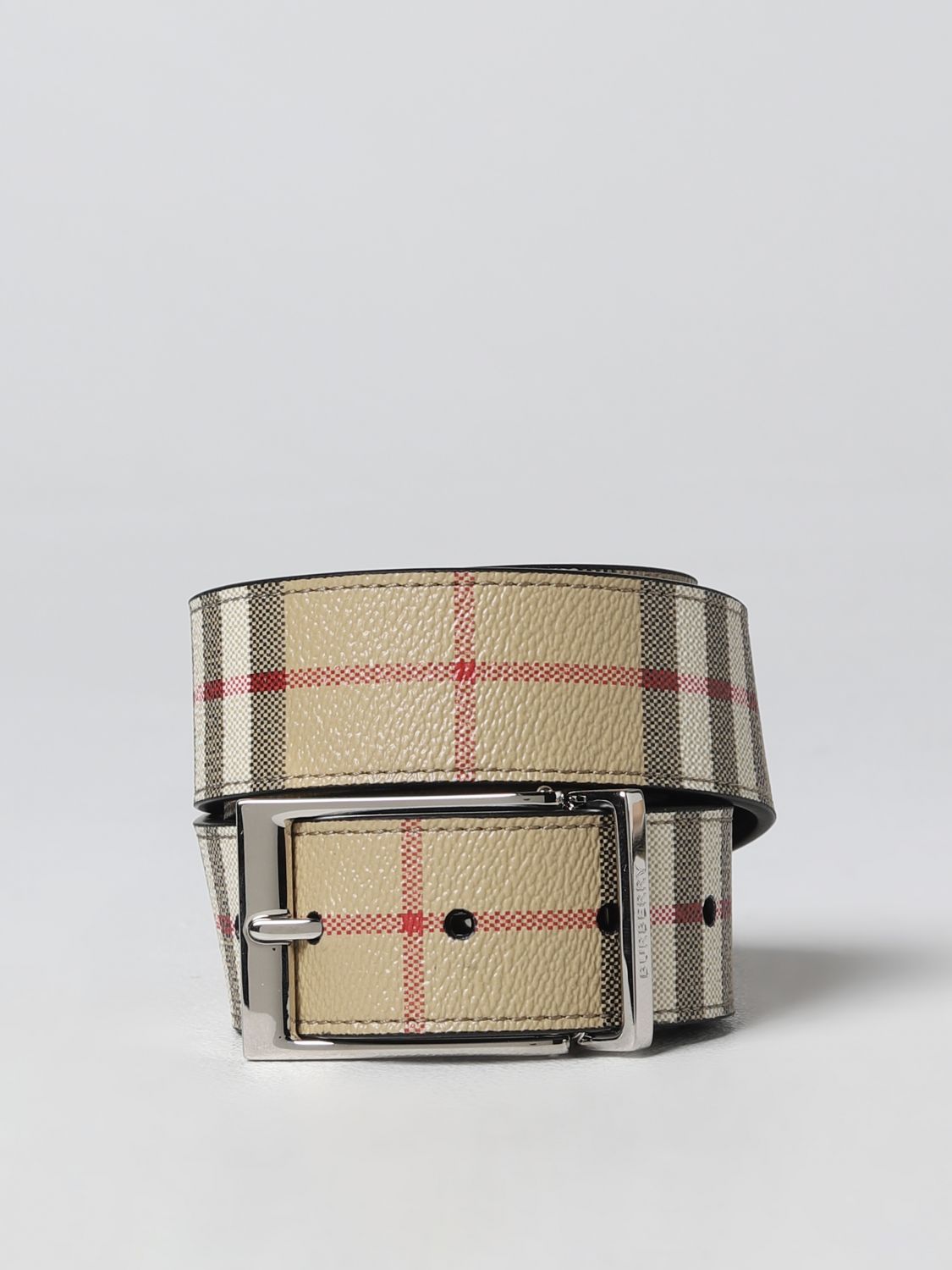 Burberry Belt Beige Mens Burberry