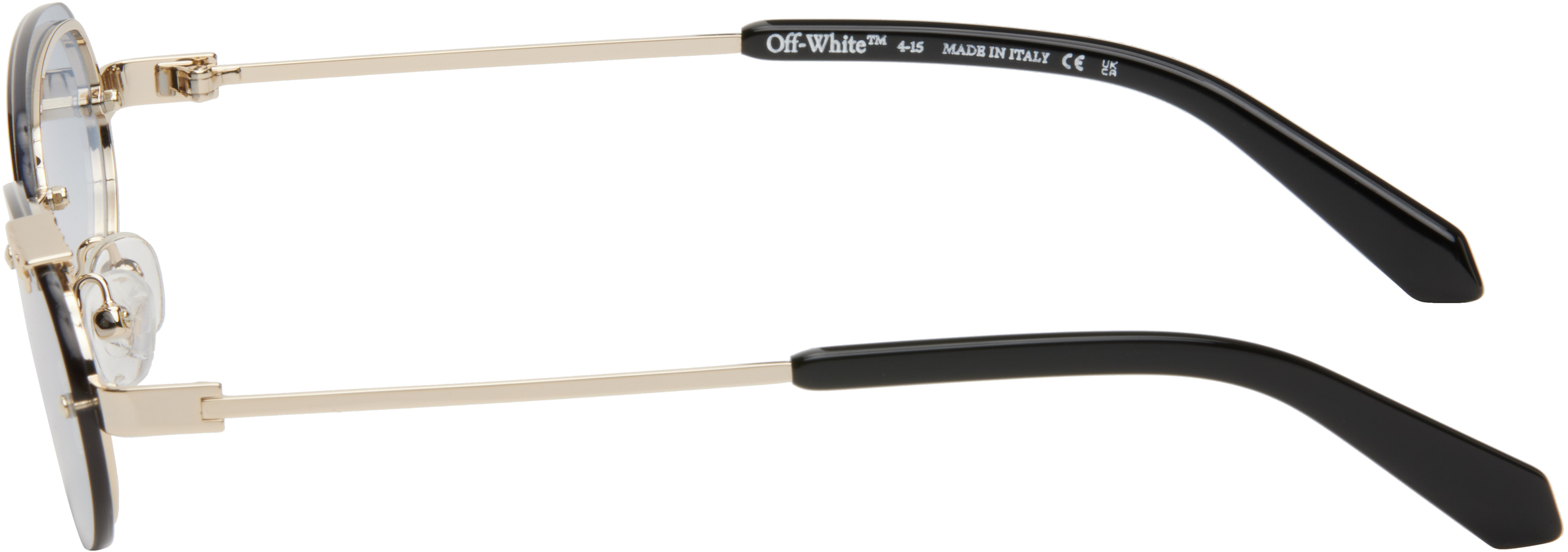Off-White Gold & Blue Miami Sunglasses