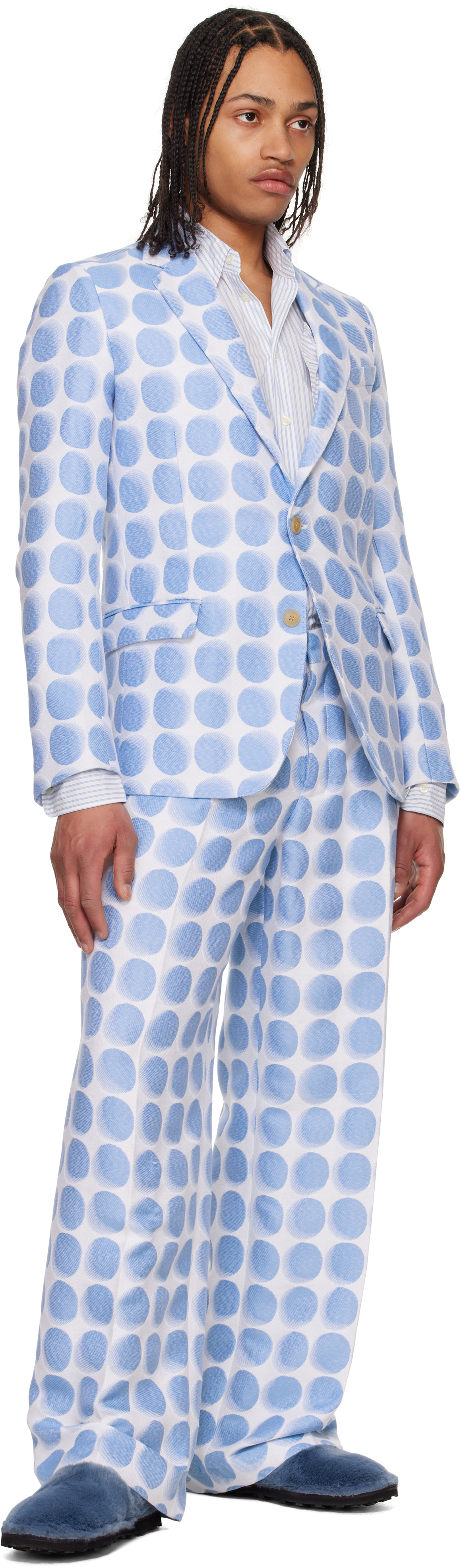 Walter Van Beirendonck Blue Star Trousers