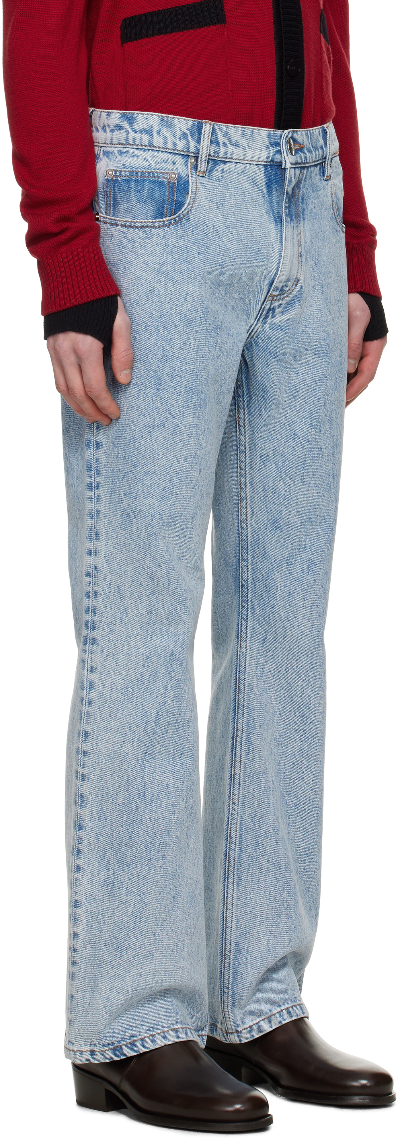 Ernest W. Baker Blue Flare Jeans