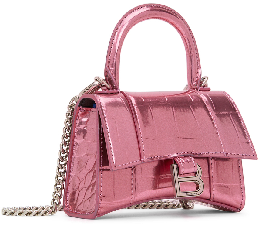 Balenciaga Pink Mini Hourglass Bag