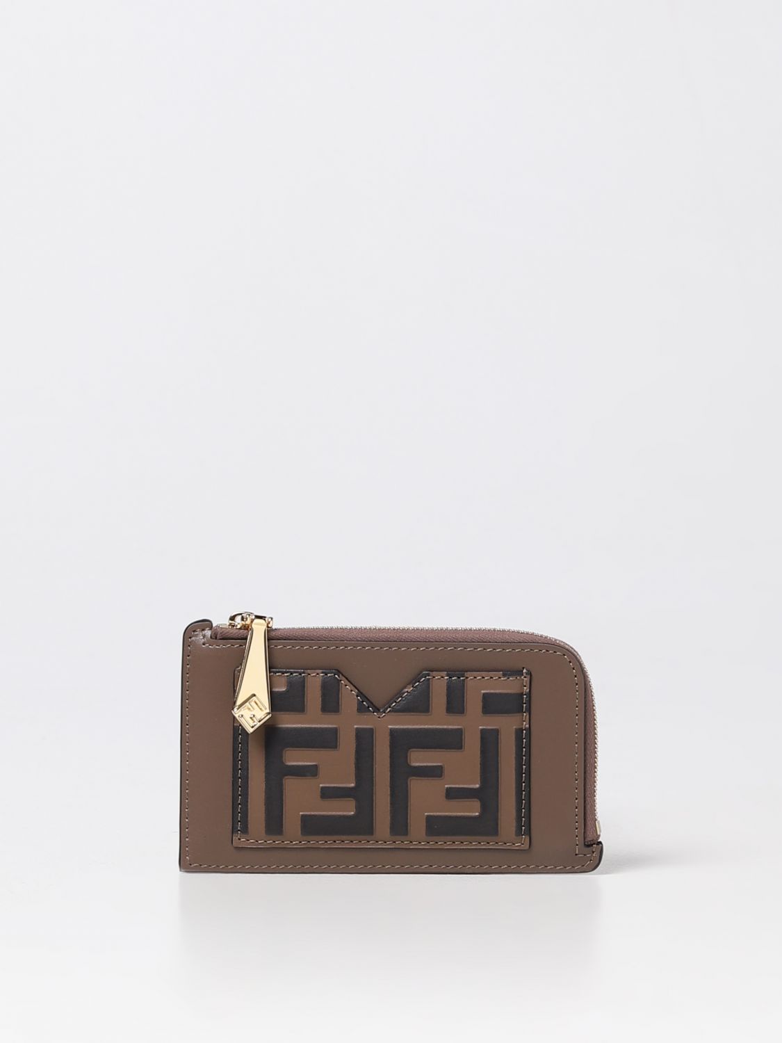 Brand new Fendi Tobac Brown FF Logo Makeup Bag